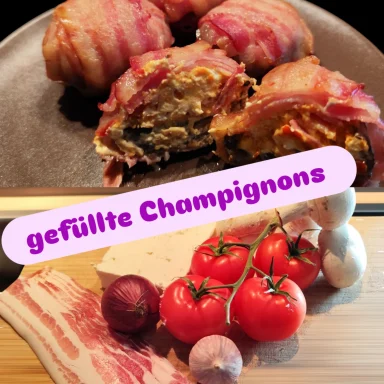 gefüllte Champignons